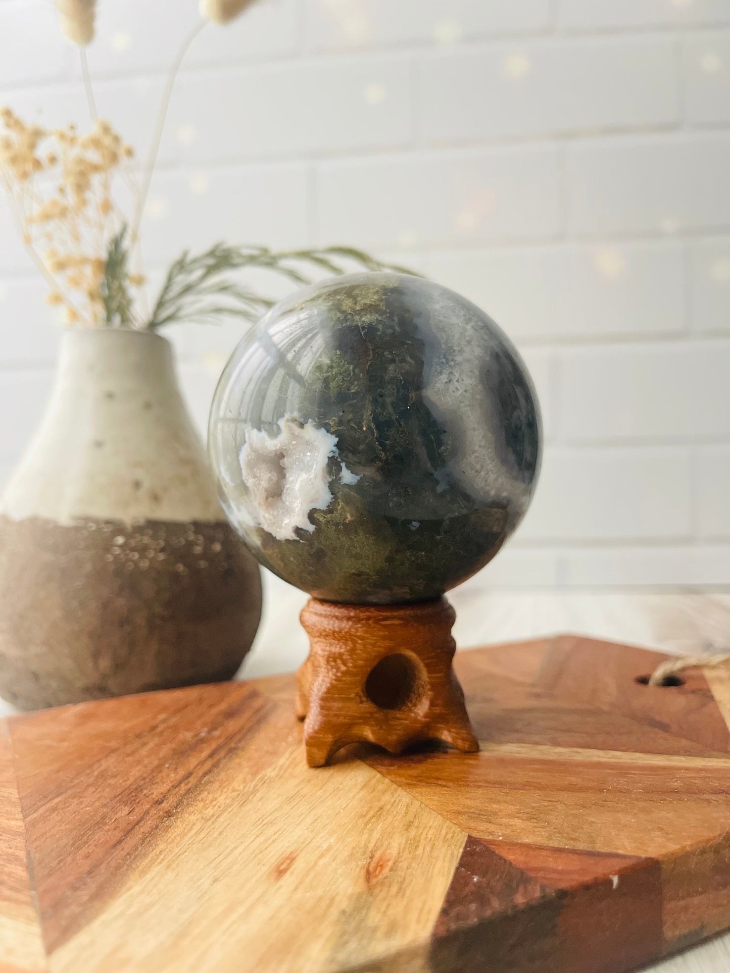 Moss Agate Sphere