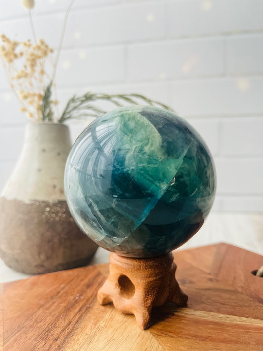 Blue Fluorite Sphere