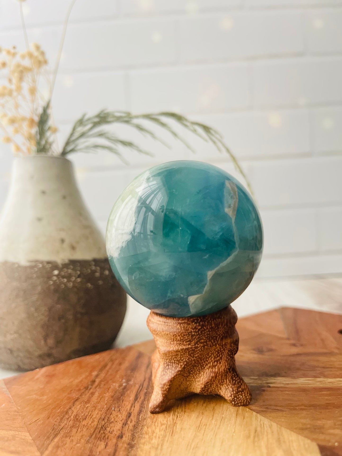 Blue Fluorite Sphere