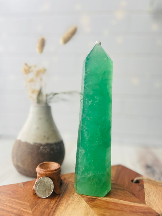 Green Fluorite Tower