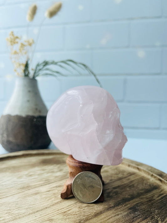 Rose Quartz skull